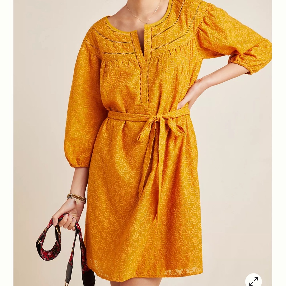 Anthropologie NWT Treva Embroidered Tunic